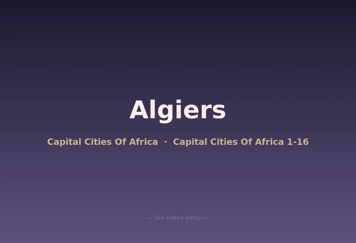 Algiers