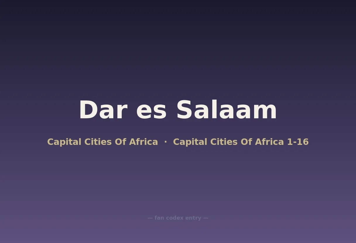Dar es Salaam